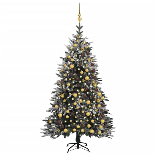 Albero di Natale Artificiale 120 cm in Fibra Ottica con 16 LED a Forma Albero di Natale Artificiale 120 cm in Fibra Ottica con 16 LED a Forma