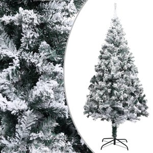 Árvore de Natal Ø140x225cm com Neve Artificial e 1083 Pontas | O Meu Jardim