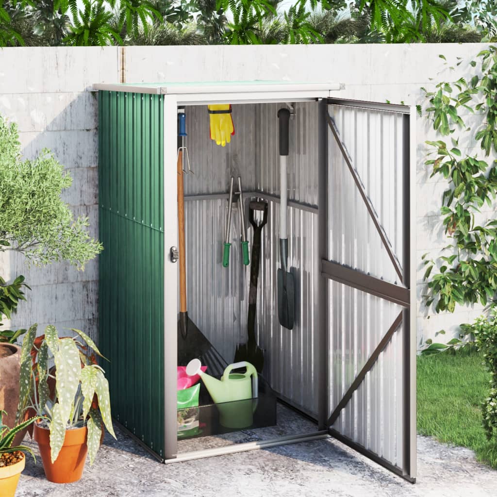 Abri de jardin acier galvanisé gris 2,2 m² verrouillable