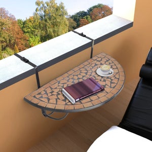 Tavolino da balcone con decorazione a mosaico, a ribalta 75 x 65 x 62 cm  acquistare online a buon mercato