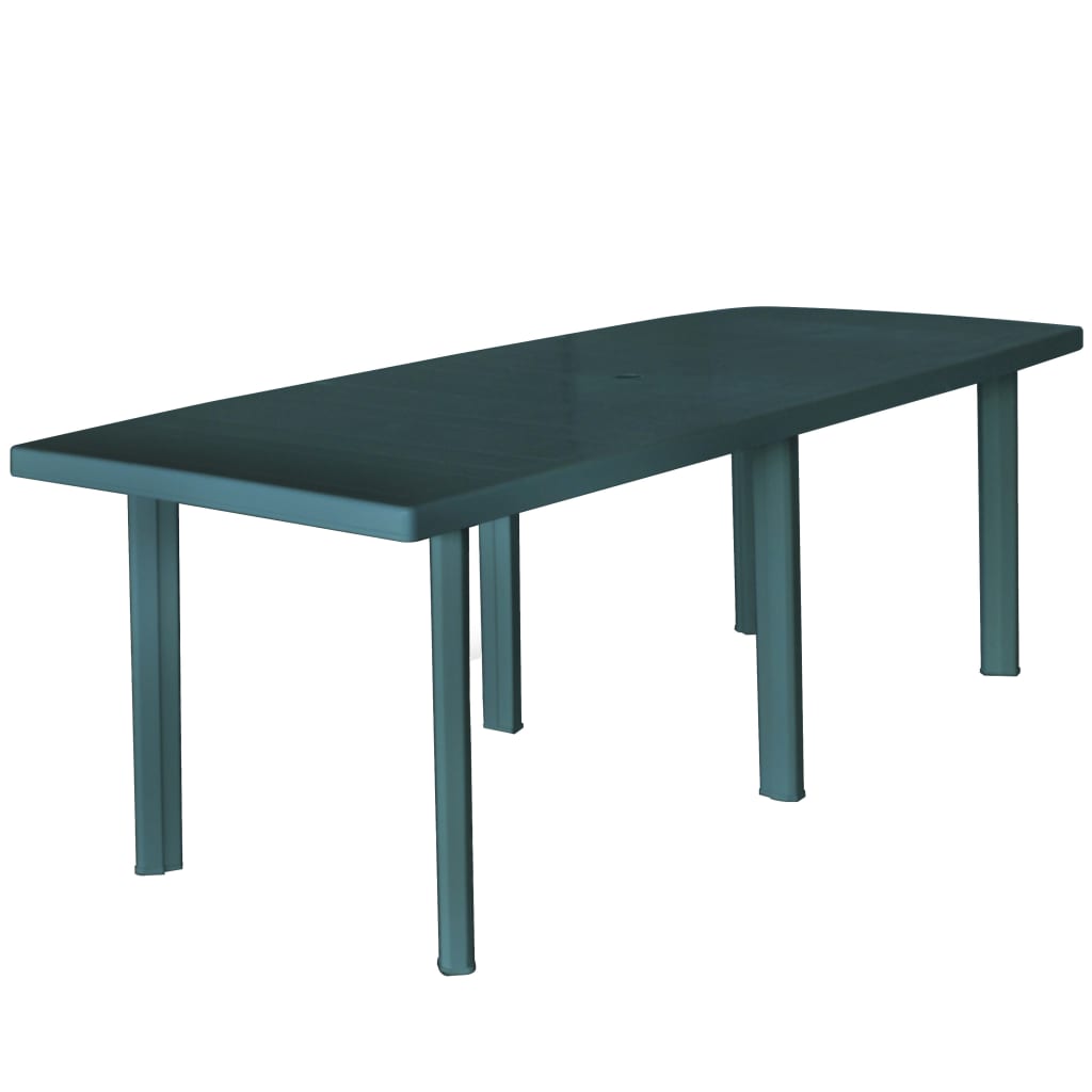 Maison Exclusive - Tavolo da Giardino Verde 210x96x72 cm in Plastica