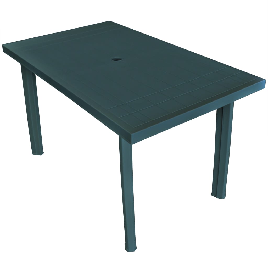 Maison Exclusive - Tavolo da Giardino Verde 126x76x72 cm in Plastica