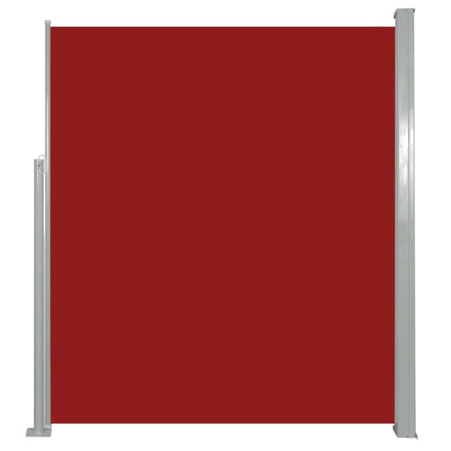 Tenda Laterale Retrattile per Patio 180x500 cm Rossa