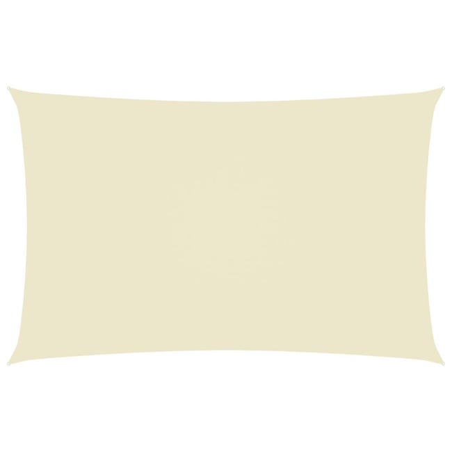 Vela Parasole Rettangolare Impermeabile 3x6 Metri (10'x20') | Copertura Per Patio E Giardino | Blocco UV Grigio Chiaro