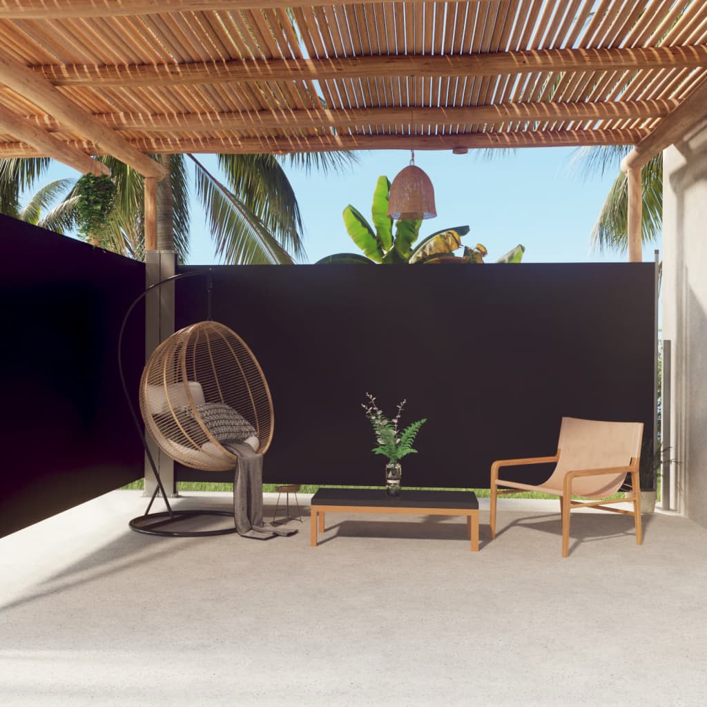 Maison Exclusive Toldo lateral retráctil negro 180x600 cm