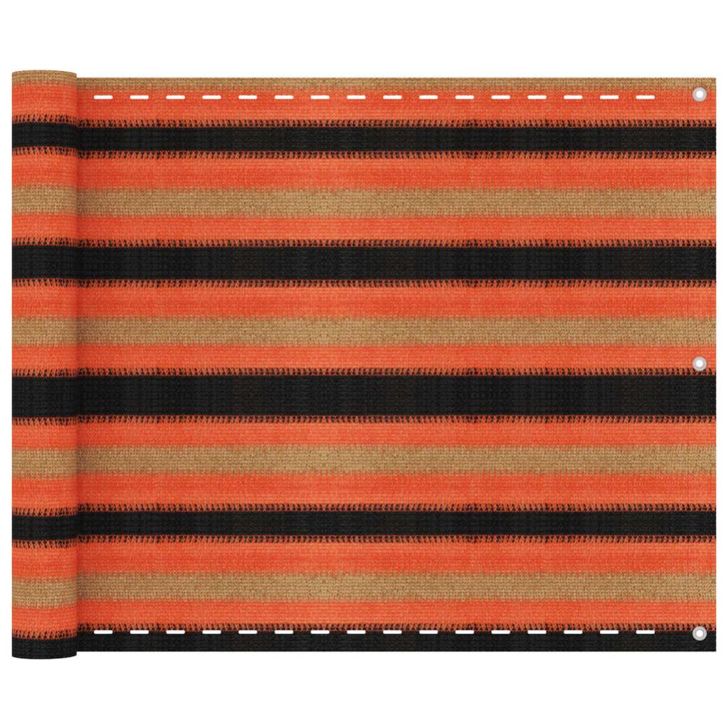 VidaXL Paravento Balcone Arancione 75x300 Cm - HDPE, Resistente A UV E Vento - Foto 12