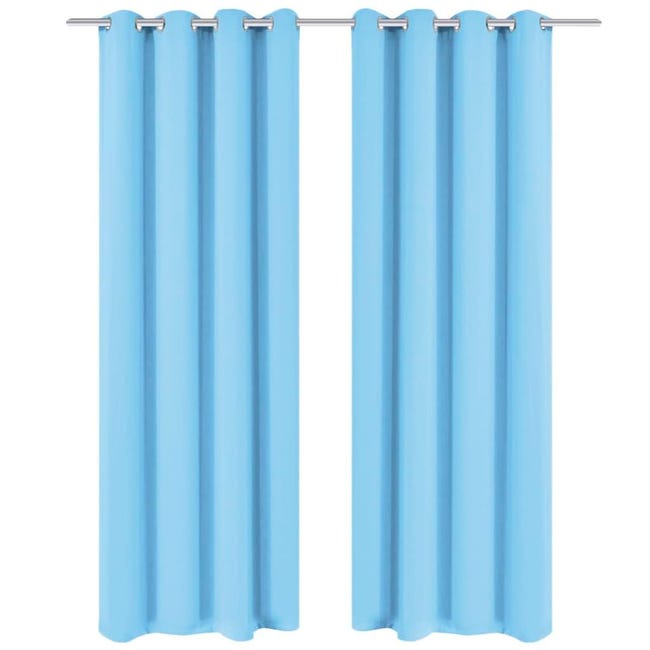 L.Z.E Tende Corte Turchese e Bianco con Gradiente di Colore, per Finestra e Camera da Letto, Soggiorno - Set da 2 Pezzi con Occhielli per la Privacy, Petrolio L.Z.E Tende Corte Turchese e Bianco con Gradiente di Colore, per Finestra e Camera da Letto, Soggiorno - Set da 2 Pezzi con Occhielli per la Privacy, Petrolio