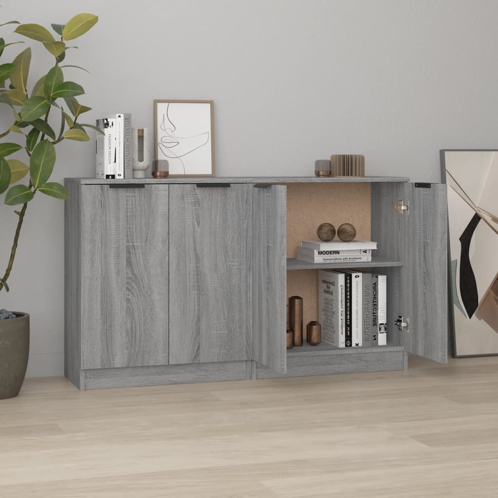 Maison Exclusive Credenze Pz Grigio Sonoma X X Cm In Legno