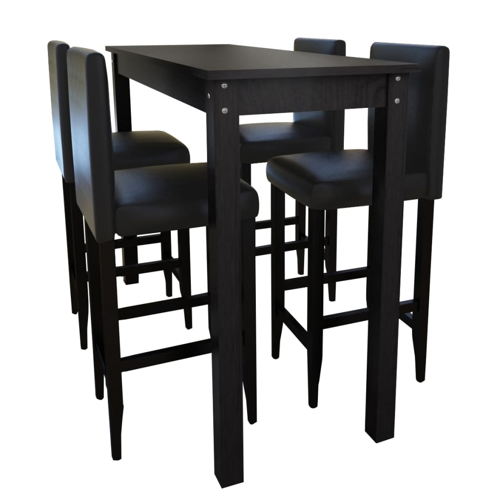 Mesa de bar negra, mesas de pub superiores altas para cocina, mesa de  comedor moderna con estante de almacenamiento abierto