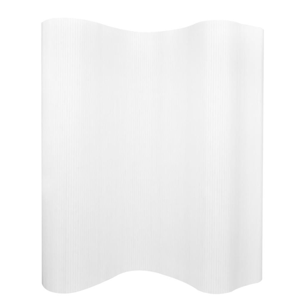 Divisorio A 2 Pannelli Pieghevole Per Stanza - 175x180 Cm, Tessuto Bianco, Per Casa, Ufficio, Ospedale