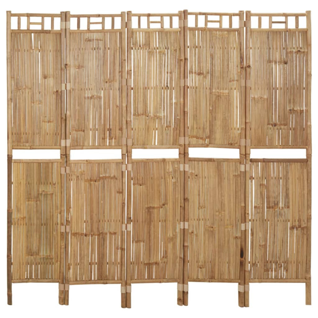Biombo de bambú - Natural - 160x139cm