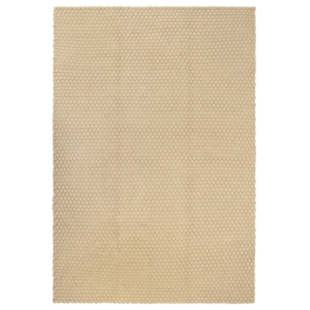 Tapis intérieur beige rectangulaire, l.160 x L.230 cm Diam.15 Raya