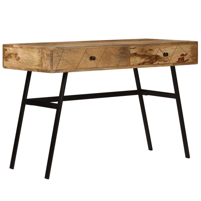 Mesa escritorio madera maciza de mango 110x50x76 cm MAISON EXCLUSIVE