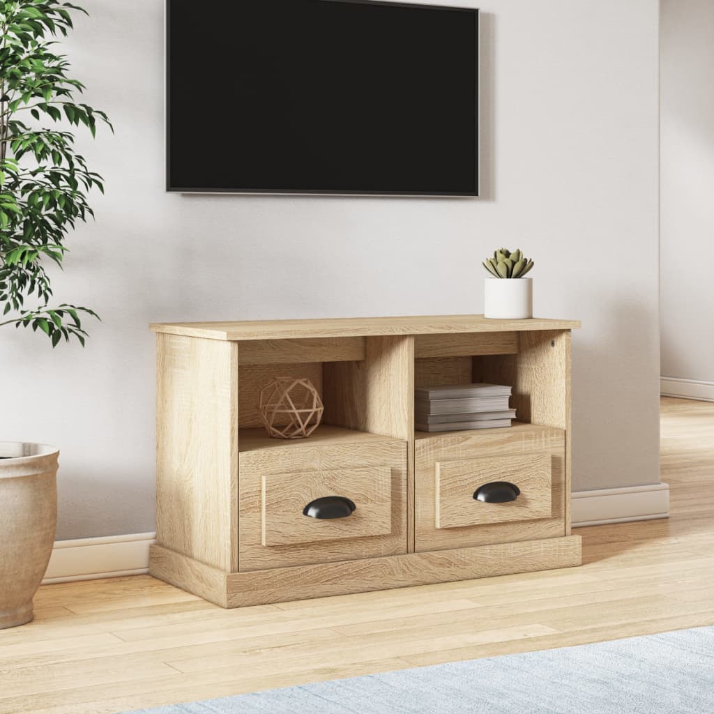 Maison Exclusive Mueble de TV madera reciclada y madera contrachapada  80x33x46cm