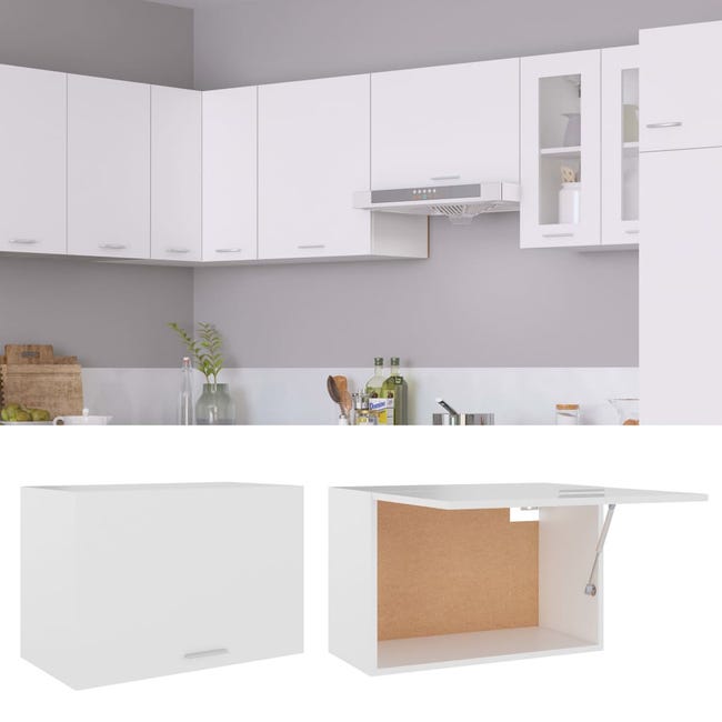 Maison Exclusive Mueble de pared para cocina de madera blanco