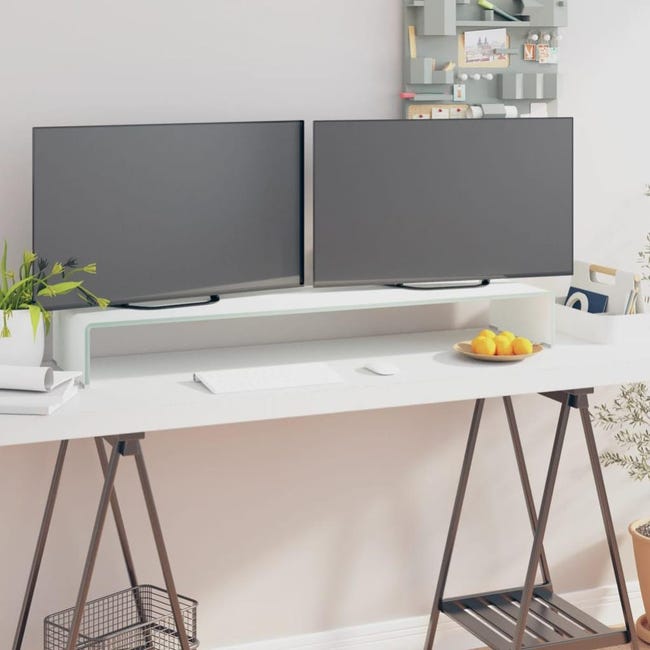 Rialzo per monitor in metallo supporto per monitor da tavolo ergonomico Rialzo per monitor in metallo supporto per monitor da tavolo ergonomico