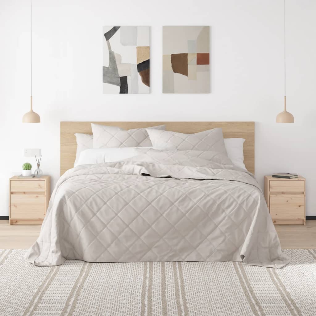 Maison Exclusive Mesita de noche madera maciza de pino blanco 40x35x61,5 cm