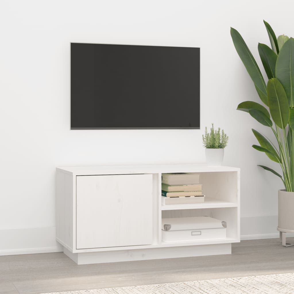 Mueble de TV Blue-Tech Blanco Alto brillo