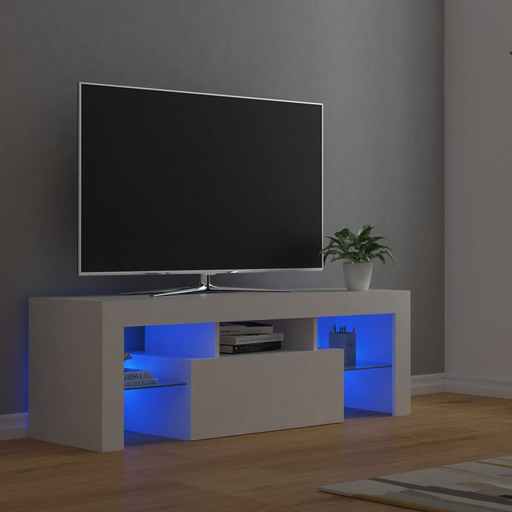 Maison Exclusive - Mobile Porta TV Bianco Lucido 120x40,5x35 cm