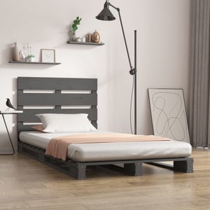 Maison Exclusive Cama de palets madera maciza pino individual 90x190 cm