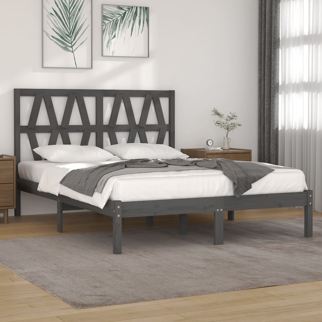 Maison Exclusive Estructura de cama madera maciza de pino 135x190