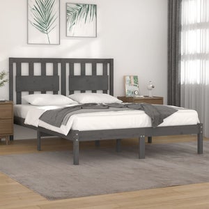 Maison Exclusive Estructura cama madera maciza pino blanca king