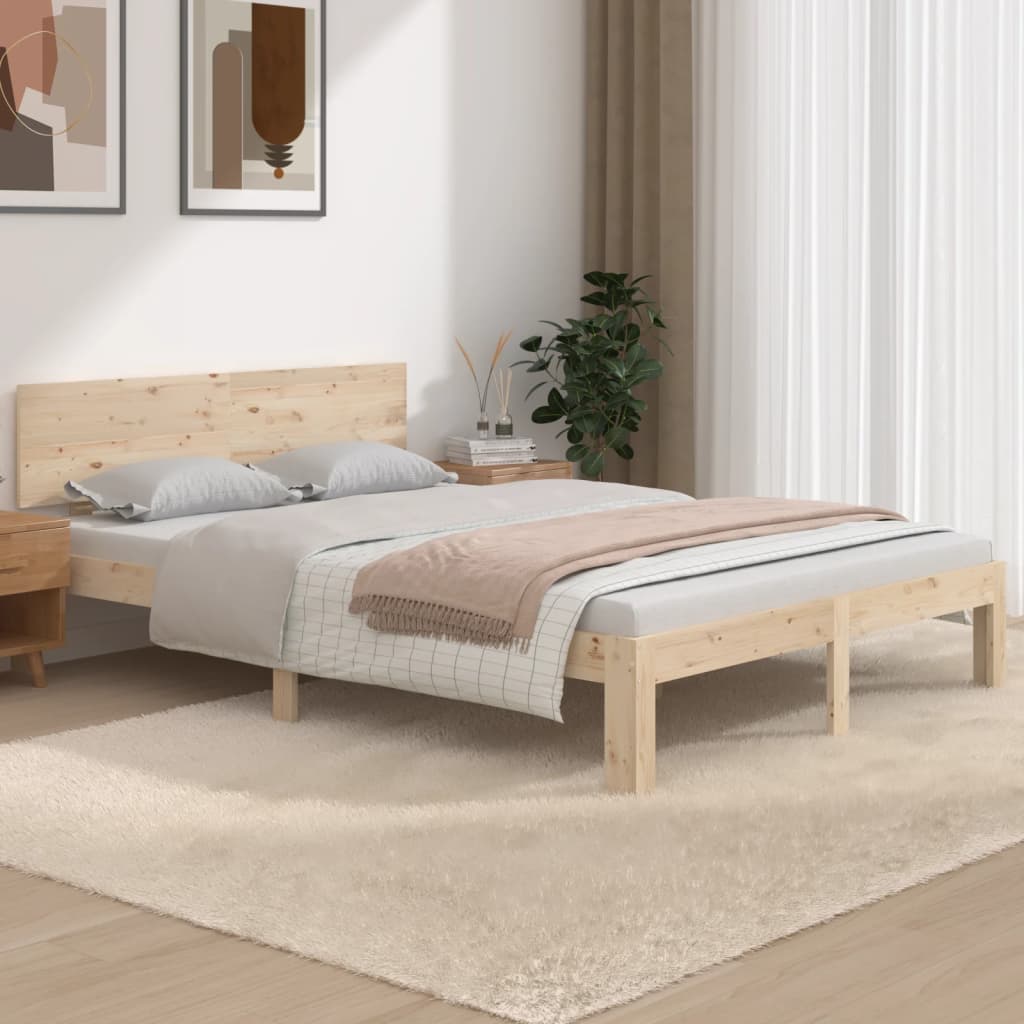 Maison Exclusive Estructura de cama de matrimonio madera maciza