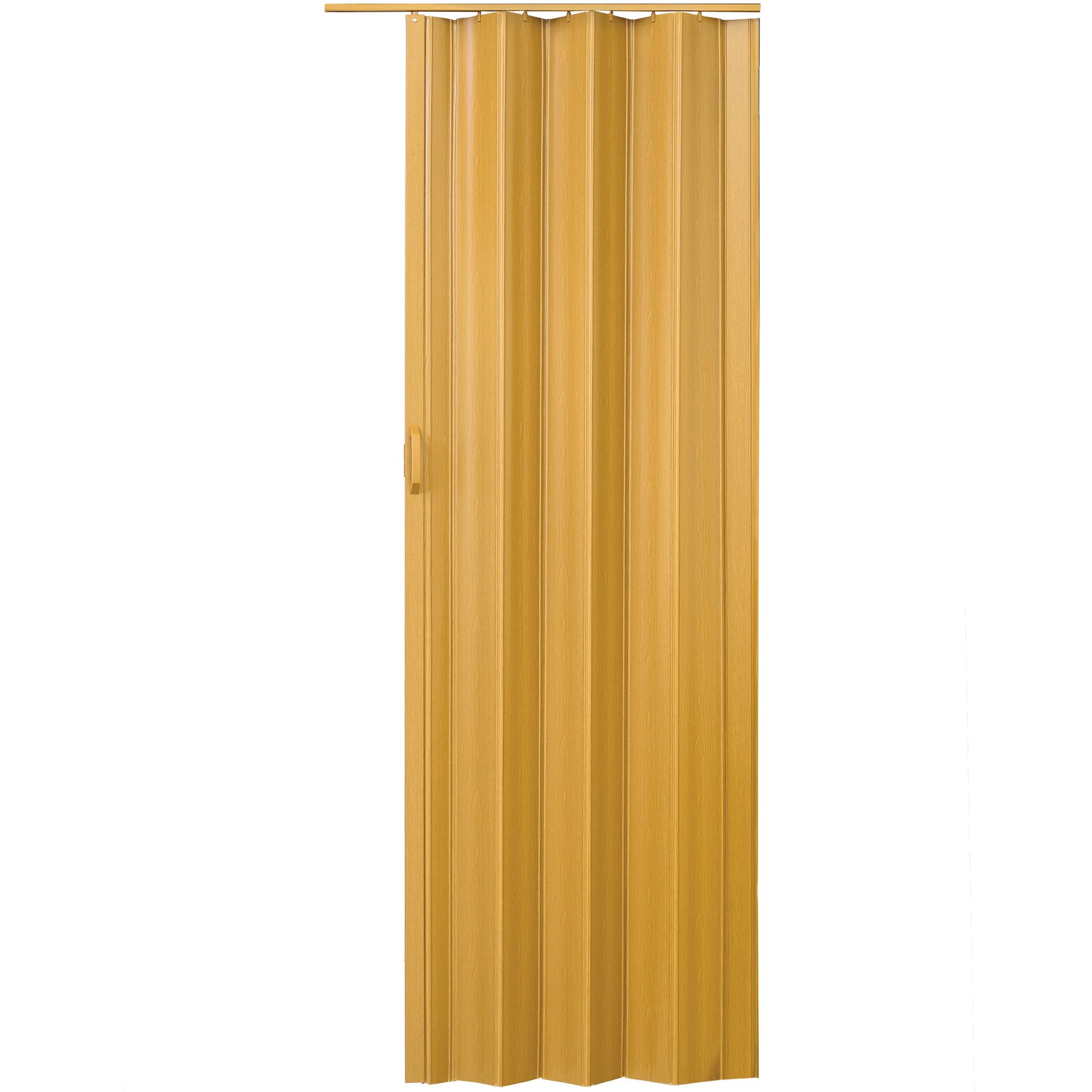 Porte pliante reductible accordèon hêtre bois en pvc coulissante
