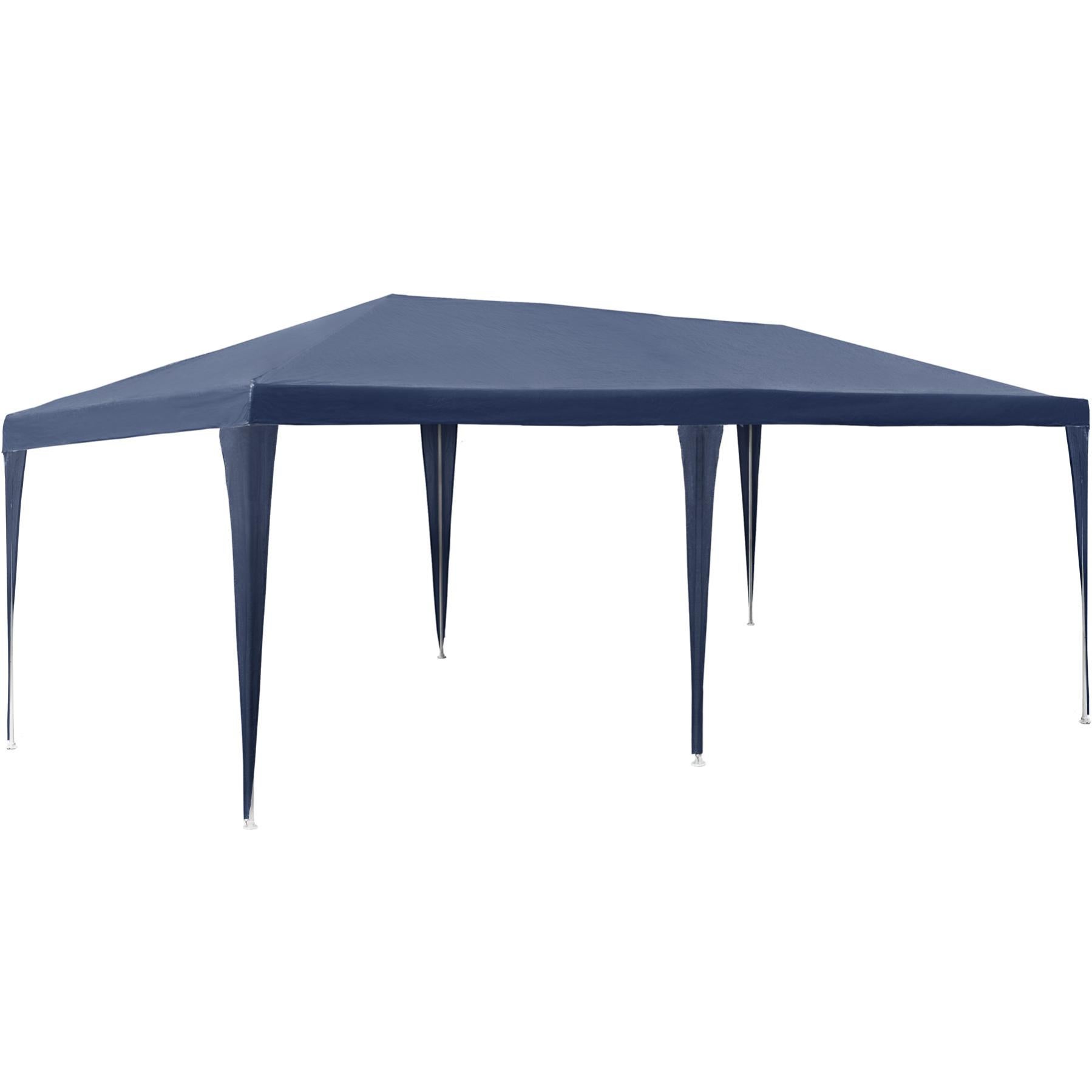 Tectake Gazebo 3x6 m con 5 elementi laterali blu Leroy Merlin