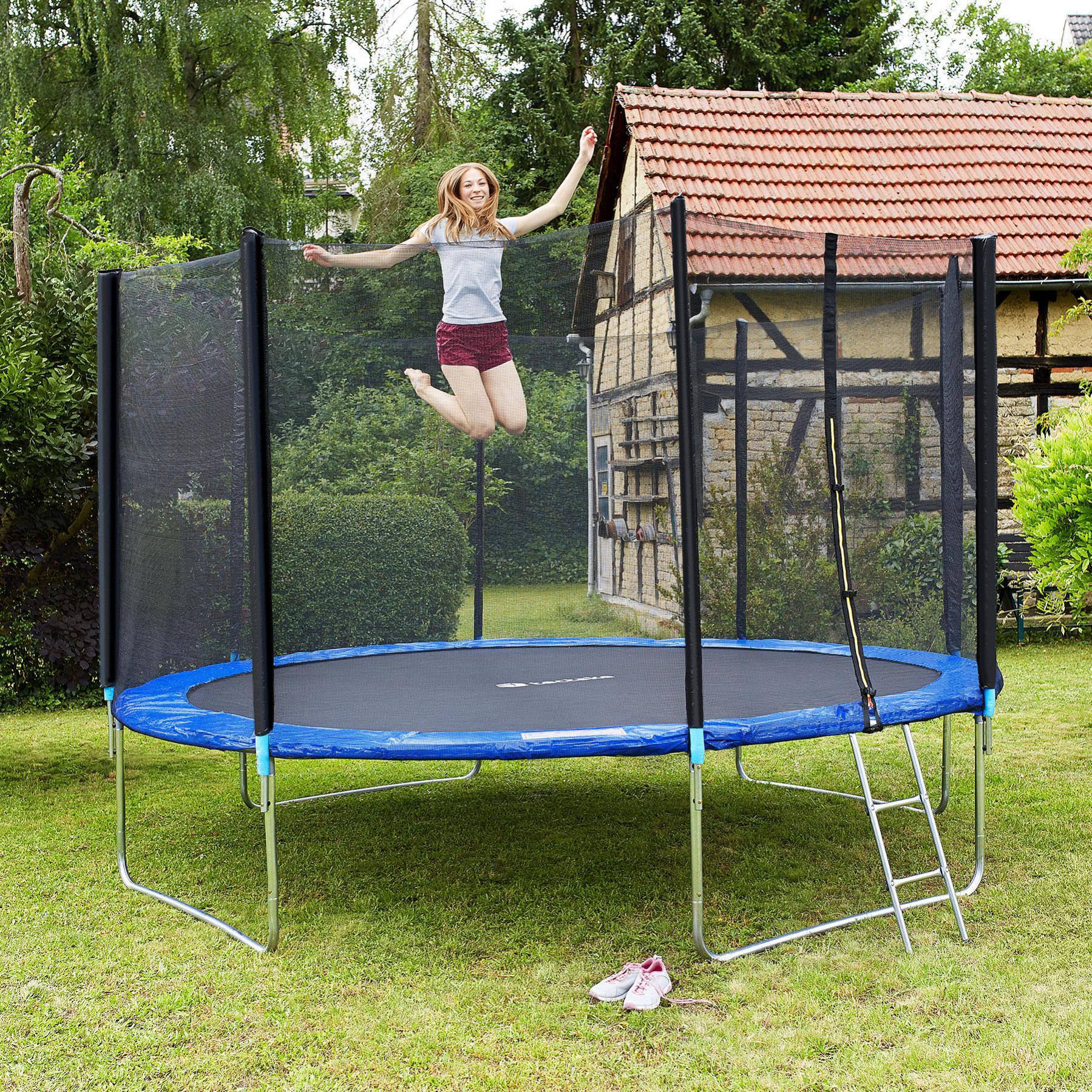 Tectake Trampoline Modèle B 396 Cm Leroy Merlin