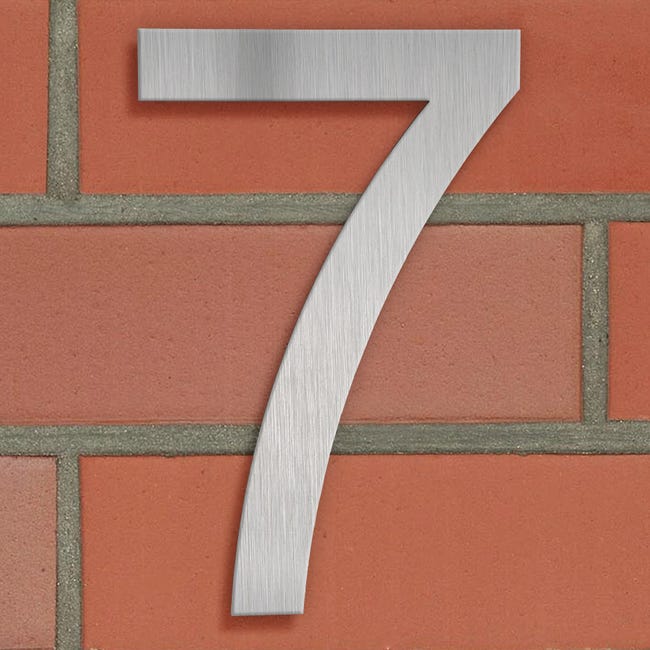Tectake Números para casas en acero inoxidable - 7