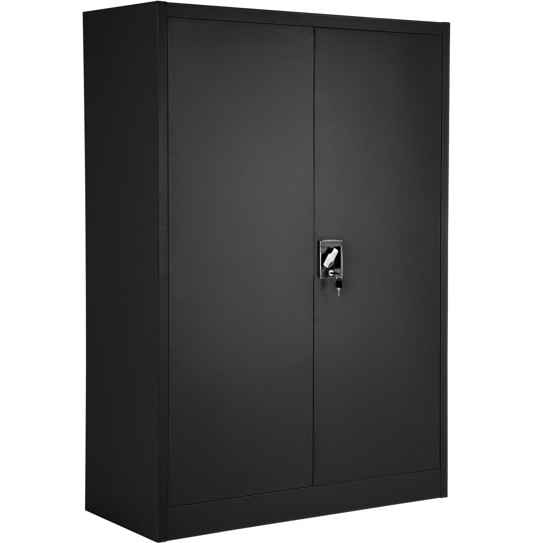 Tectake Armoire Métallique 4 Niveaux Noir Leroy Merlin