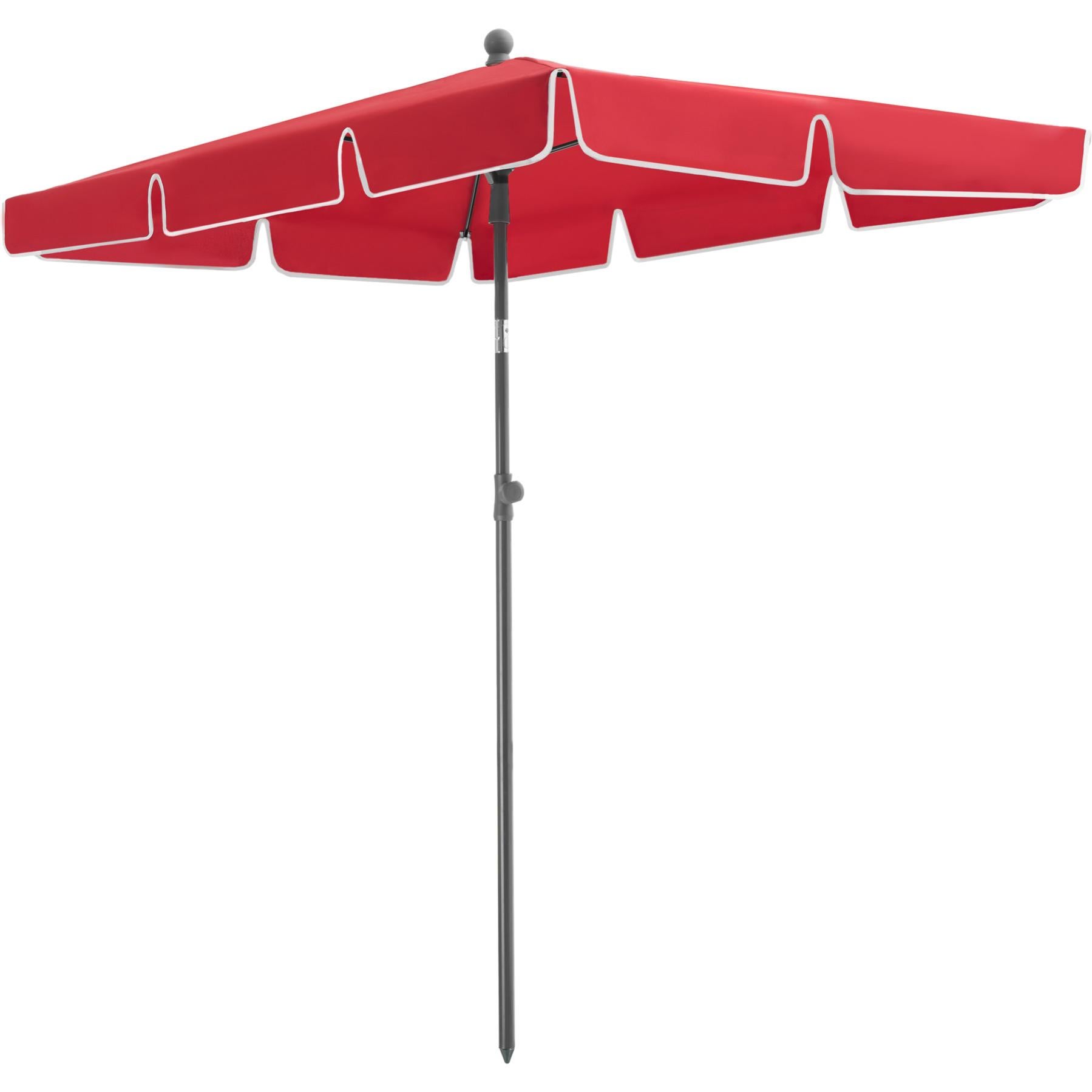 Sombrilla Vanesa ajustable en e inclinable burdeos | Leroy Merlin