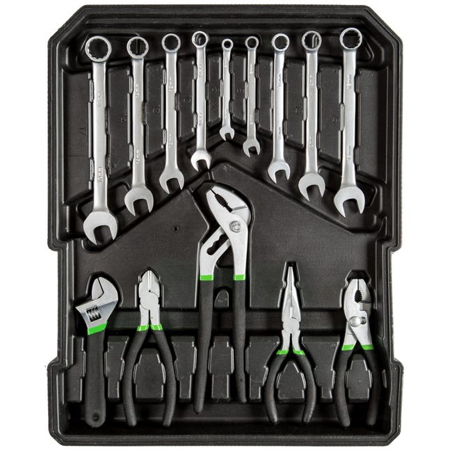 TECTAKE Caisse à outils aluminium 1200 pièces avec Poignée pliante et  télescopique Noir - Cdiscount Bricolage