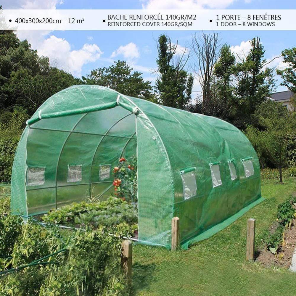 Bâche Pour Serre De Jardin Tunnel 12m2 Galina