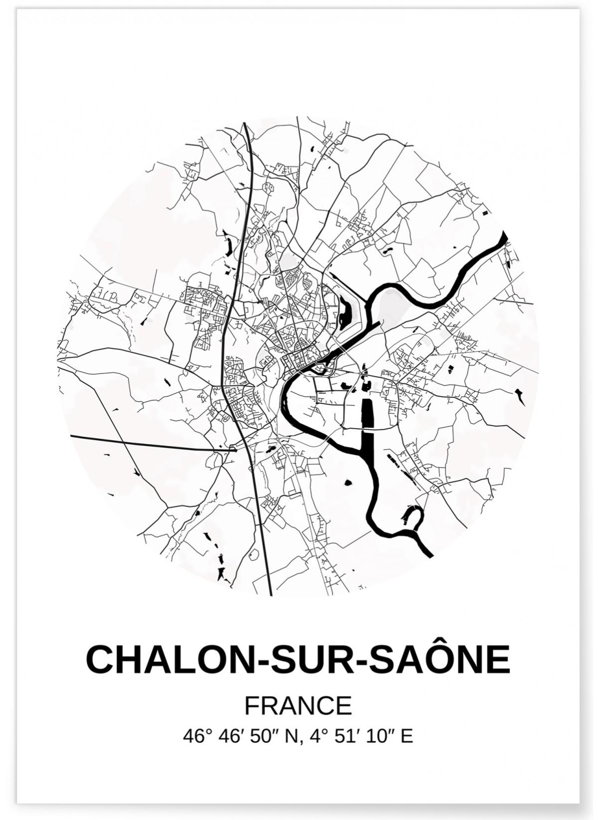 Affiche Carte Chalonsursaône Format A3 Leroy Merlin Affiche Carte Chalonsursaône Format A3 Leroy Merlin