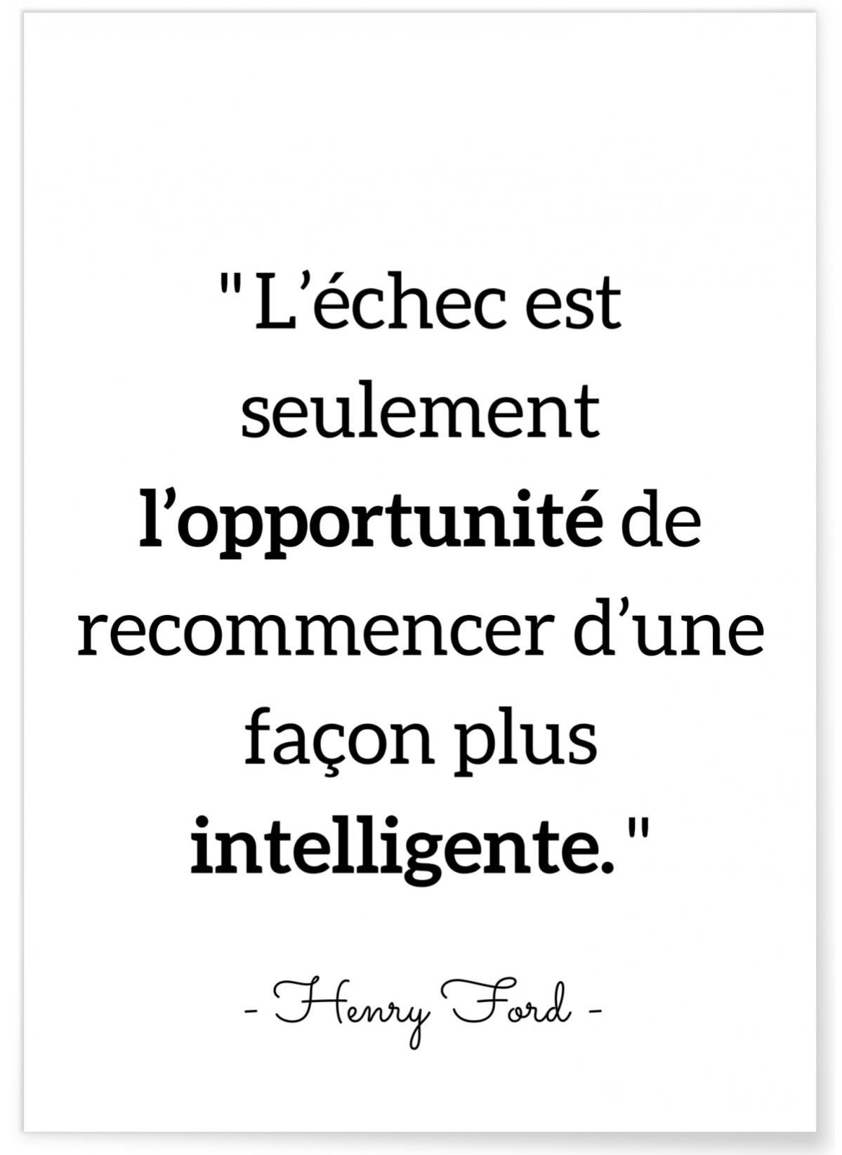 Affiche Citation Henry Ford L Echec Format A3 Leroy Merlin