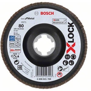 Bosch Accessories 2608901656 Papier abrasif pour ponceuse vibrante Grain 80  (L x l) 107 mm x 115 mm 50 pc(s)