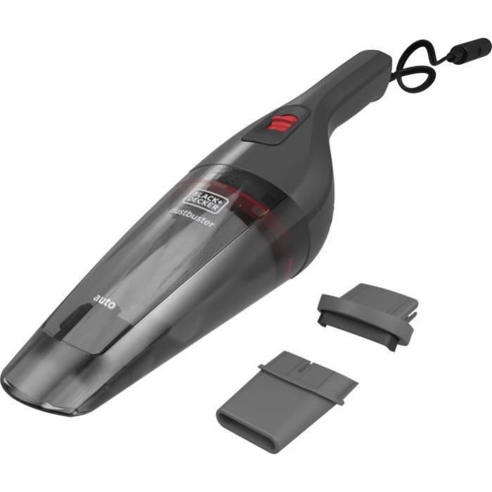 Black+Decker NVB12AV - Aspirador de Mano para Automóvil, 12 V, Capacidad de  310 ml, Color Gris y Rojo | Leroy Merlin
