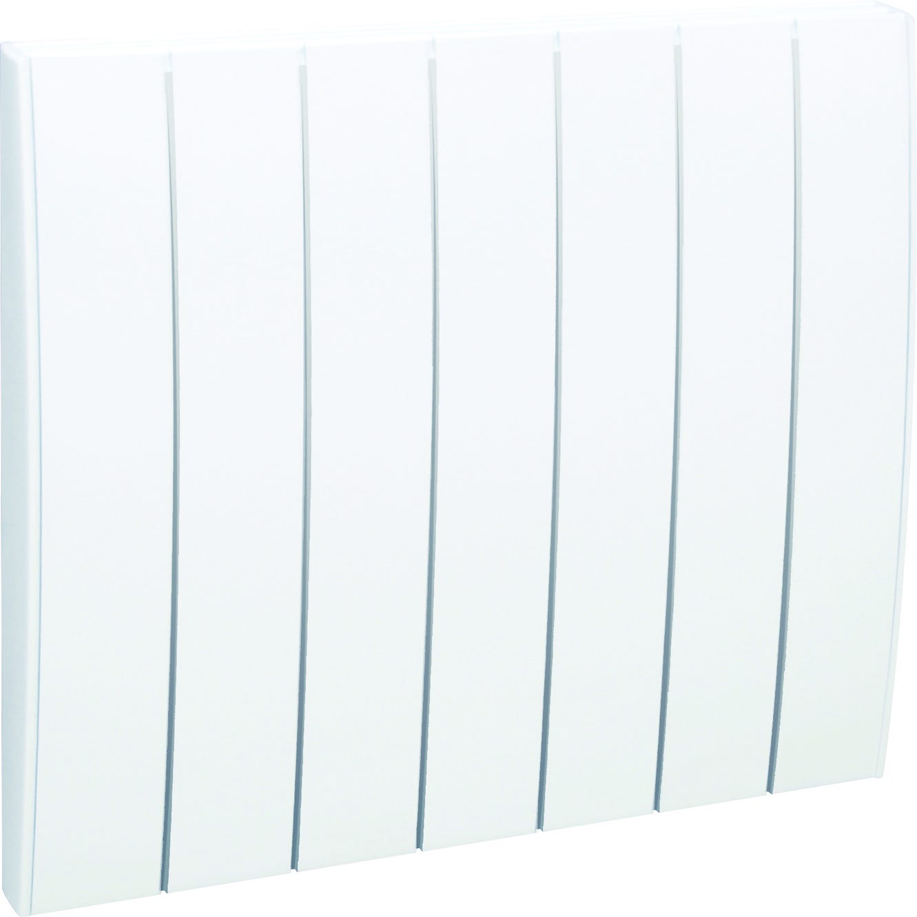 Radiateur électrique fixe à inertie sèche 2000W horizontal blanc - Ecran  LCD - Programmation personnalisée - Détecteur de présence/absence - AIRELEC