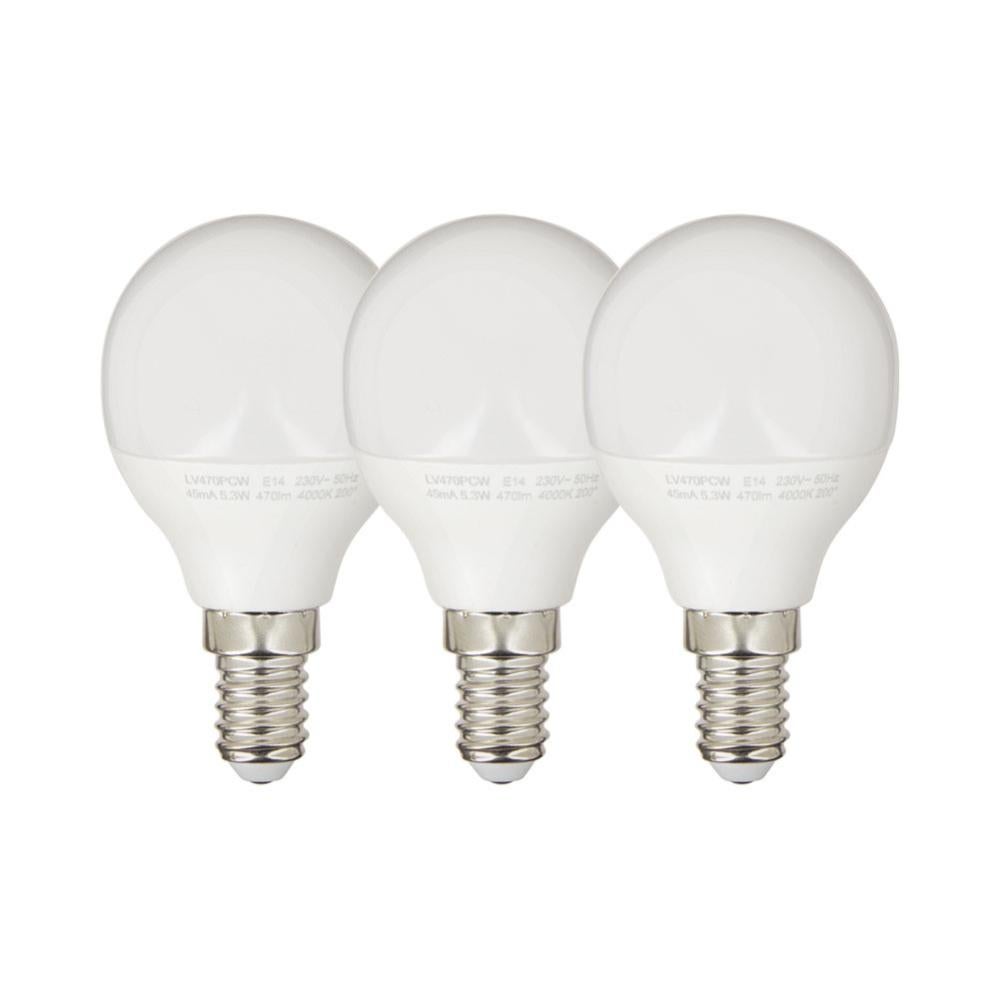 Ampoule LED P45, Culot B22, 5,3W Cons. (40W Eq.), Lumière Blanc Chaud - Ampoules