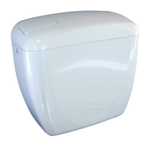 Réservoir WC attenant universel - 1 bouton poussoir Regiplast