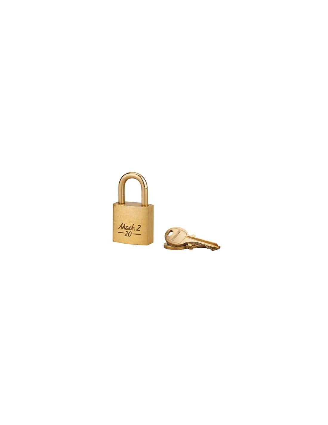 Lucchetto Ad Arco Alto Perel – Ottone Massiccio 40x70 Mm – Con 3 Chiavi, Cilindro In Ottone, Doppia Chiusura A Sfera