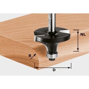 Fraise à rainurer HW avec queue de 8mm HW S8 D31,7/NL 12,7 - Festoo