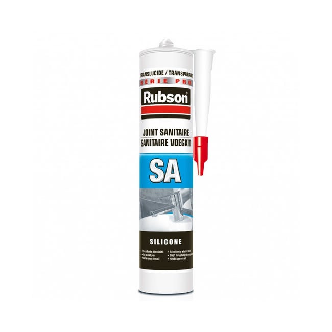 Rubson mastic silicone sanitaire SA blanc cartouche 300ml