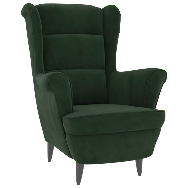 Un fauteuil en tissu vert foncé pour un confort inégalable - So Inside