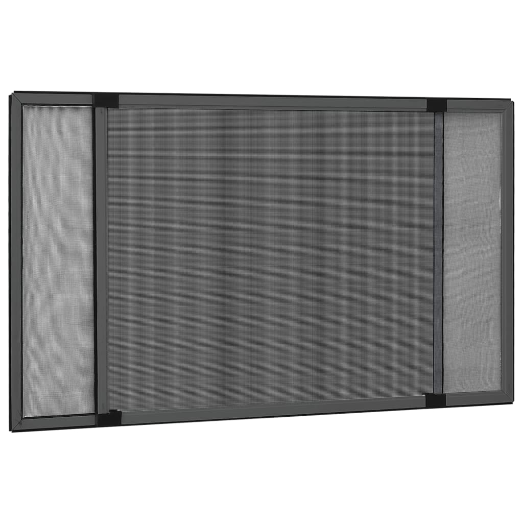 Maison Exclusive - Mosquitera extensible de ventanas gris antracita  (100-193)x75cm