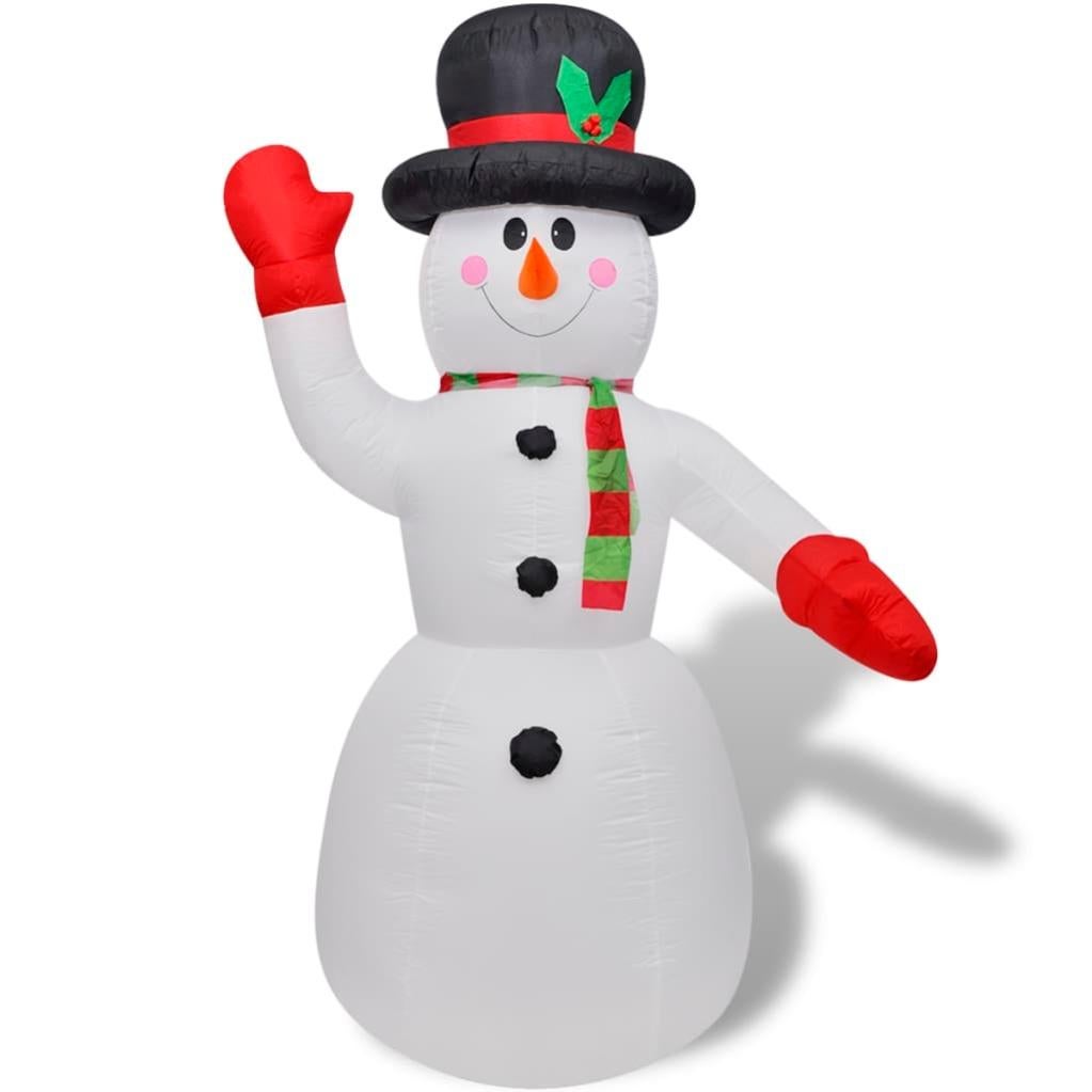 Pupazzo di neve gonfiabile con LED 360 cm