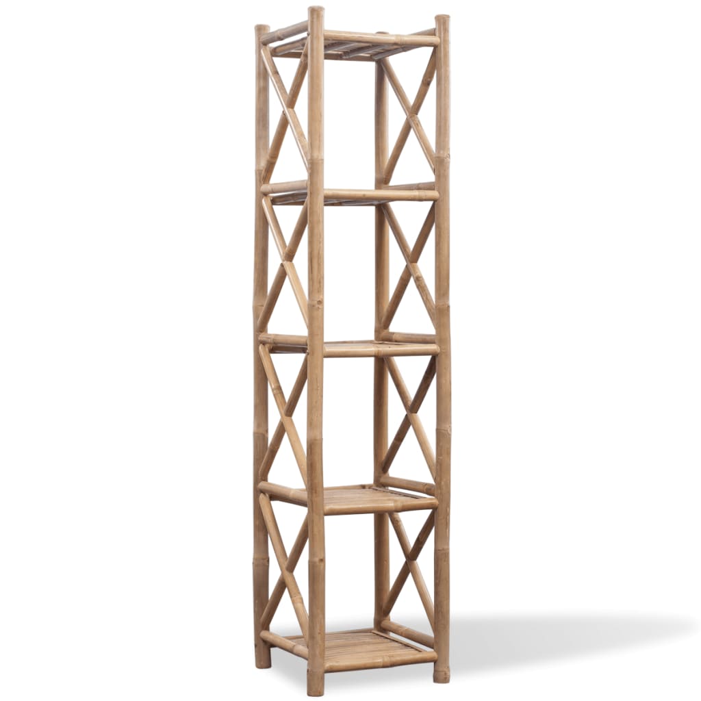 Estantería de bambú con 5 niveles Karlskoga [en.casa]