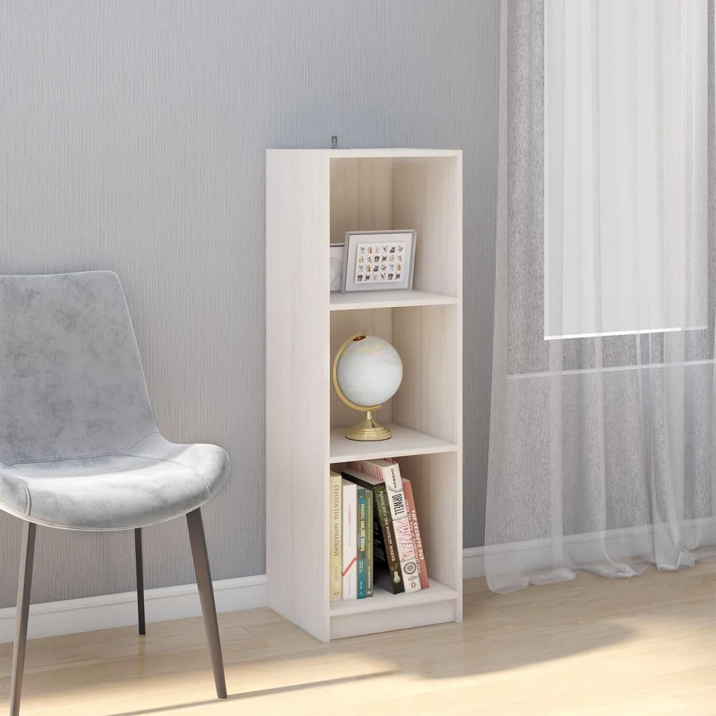 Maison Exclusive - Libreria/Divisorio Bianco 36x33x110 cm Legno Massello di  Pino